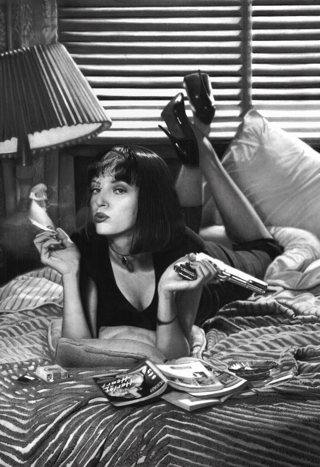 PRINT- Mia Wallace – Pulp Fiction (TINY TREASURES​)